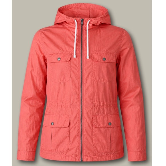 GAP Jackets & Blazers - Gap Y2K Vibrant Orange Utility Hooded Windbreaker Jacket Small Lightweight Nylon